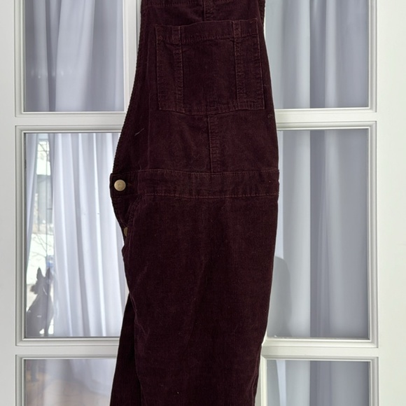 Corduroy dungarees dress - mahogany - Picture 2 of 2